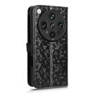 For OPPO Find X8 Ultra 5G Honeycomb Dot Texture Leather Phone Case(Black) - 3
