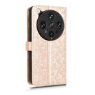 For OPPO Find X8 Ultra 5G Honeycomb Dot Texture Leather Phone Case(Gold) - 3