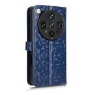 For OPPO Find X8 Ultra 5G Honeycomb Dot Texture Leather Phone Case(Blue) - 3
