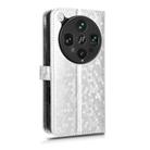 For OPPO Find X8 Ultra 5G Honeycomb Dot Texture Leather Phone Case(Silver) - 3