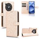 For OPPO Find X8s 5G Honeycomb Dot Texture Leather Phone Case(Gold) - 1