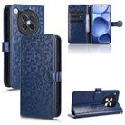 For OPPO Find X8s 5G Honeycomb Dot Texture Leather Phone Case(Blue) - 1