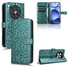 For OPPO Find X8s 5G Honeycomb Dot Texture Leather Phone Case(Green) - 1
