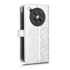 For OPPO Find X8s 5G Honeycomb Dot Texture Leather Phone Case(Silver) - 3