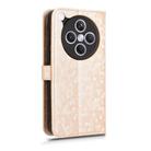 For OPPO Find X8s+ 5G Honeycomb Dot Texture Leather Phone Case(Gold) - 3