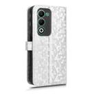 For OPPO A5 5G / 4G Global Honeycomb Dot Texture Leather Phone Case(Silver) - 3
