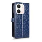 For OPPO A5x 5G / 4G Global Honeycomb Dot Texture Leather Phone Case(Blue) - 3