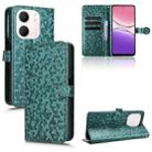 For OPPO A5x 5G / 4G Global Honeycomb Dot Texture Leather Phone Case(Green) - 1
