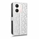 For OPPO A5x 5G / 4G Global Honeycomb Dot Texture Leather Phone Case(Silver) - 3