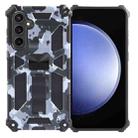 For Samsung Galaxy S24 5G Camouflage Armor Kickstand TPU + PC Magnetic Phone Case(Grey) - 1