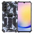For Samsung Galaxy A25 5G Camouflage Armor Kickstand TPU + PC Magnetic Phone Case(Grey) - 1