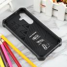 For Samsung Galaxy S25 5G Armor Shockproof TPU + PC Magnetic Phone Case with Holder(Blue) - 3
