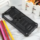 For Samsung Galaxy S25 5G Armor Shockproof TPU + PC Magnetic Phone Case with Holder(Black) - 2