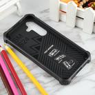 For Samsung Galaxy S25 5G Armor Shockproof TPU + PC Magnetic Phone Case with Holder(Black) - 3