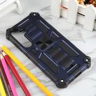 For Samsung Galaxy S25+ 5G Armor Shockproof TPU + PC Magnetic Phone Case with Holder(Blue) - 2