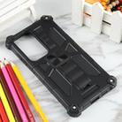 For Samsung Galaxy S25 Ultra 5G Armor Shockproof TPU + PC Magnetic Phone Case with Holder(Black) - 2