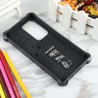 For Samsung Galaxy S25 Ultra 5G Armor Shockproof TPU + PC Magnetic Phone Case with Holder(Black) - 3