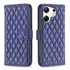 For Infinix Zero 30 4G Diamond Lattice Wallet Flip Leather Phone Case(Blue) - 1