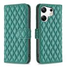 For Infinix Zero 30 4G Diamond Lattice Wallet Flip Leather Phone Case(Green) - 1