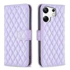 For Infinix Zero 30 4G Diamond Lattice Wallet Flip Leather Phone Case(Purple) - 1