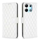 For Infinix Zero 30 5G Diamond Lattice Wallet Flip Leather Phone Case(White) - 1