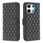 For Infinix Zero 30 5G Diamond Lattice Wallet Flip Leather Phone Case(Black) - 1