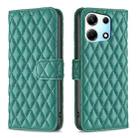 For Infinix Note 30 5G Diamond Lattice Wallet Flip Leather Phone Case(Green) - 1