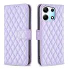 For Infinix Note 30 5G Diamond Lattice Wallet Flip Leather Phone Case(Purple) - 1