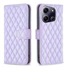 For Infinix Note 30i Diamond Lattice Wallet Flip Leather Phone Case(Purple) - 1