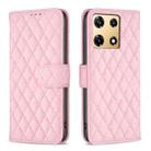 For Infinix Note 30 Pro Diamond Lattice Wallet Flip Leather Phone Case(Pink) - 1