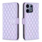 For Infinix Note 30 VIP Diamond Lattice Wallet Flip Leather Phone Case(Purple) - 1