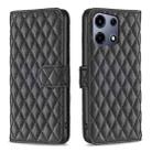 For Infinix Note 30 VIP Diamond Lattice Wallet Flip Leather Phone Case(Black) - 1