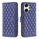 For Infinix Hot 30 Diamond Lattice Wallet Flip Leather Phone Case(Blue) - 1