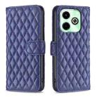 For Infinix Hot 40i Diamond Lattice Wallet Flip Leather Phone Case(Blue) - 1