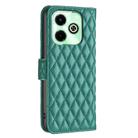 For Infinix Hot 40i Diamond Lattice Wallet Flip Leather Phone Case(Green) - 3