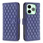 For Infinix Hot 40/40 Pro Diamond Lattice Wallet Flip Leather Phone Case(Blue) - 1