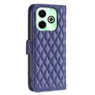 For Infinix Hot 40/40 Pro Diamond Lattice Wallet Flip Leather Phone Case(Blue) - 3