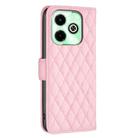 For Infinix Hot 40/40 Pro Diamond Lattice Wallet Flip Leather Phone Case(Pink) - 3