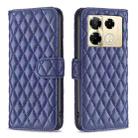 For Infinix Note 40 Pro 4G/5G/40 Pro+ 5G Diamond Lattice Wallet Flip Leather Phone Case(Blue) - 1