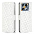 For Infinix GT 20 Pro 5G Diamond Lattice Wallet Flip Leather Phone Case(White) - 1