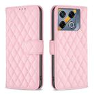 For Infinix GT 20 Pro 5G Diamond Lattice Wallet Flip Leather Phone Case(Pink) - 1