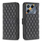 For Infinix GT 20 Pro 5G Diamond Lattice Wallet Flip Leather Phone Case(Black) - 1