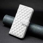 For Infinix Note 40X 5G Diamond Lattice Wallet Flip Leather Phone Case(White) - 2