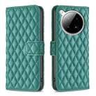 For Infinix Zero 40 4G Diamond Lattice Wallet Flip Leather Phone Case(Green) - 1