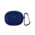 For Realme Buds Air 5 Wireless Earphone Shockproof Silicone Case with Hook(Midnight Blue) - 1