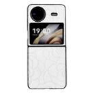 For vivo X Flip Impression Flower Pattern Protective Phone Case(White) - 1