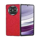 For Huawei Mate X5 Impression Flower Pattern Protective Phone Case(Red) - 1