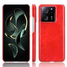 For Xiaomi Redmi K60 Ultra /13T Pro Litchi Texture Back Cover Phone Case(Red) - 1