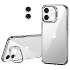 For iPhone 11 Lens Holder Frosted Phone Case(Transparent) - 1