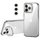 For iPhone 11 Pro Lens Holder Frosted Phone Case(Transparent) - 1